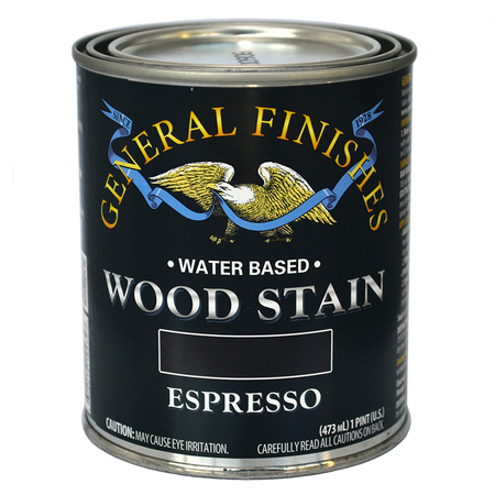 GENERAL FINISHES 1 Pt Espresso Wood Stain Water-Based Penetrating Stain WXPT